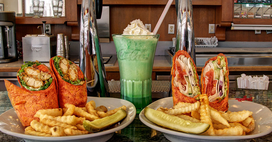 Wraps and a Shake